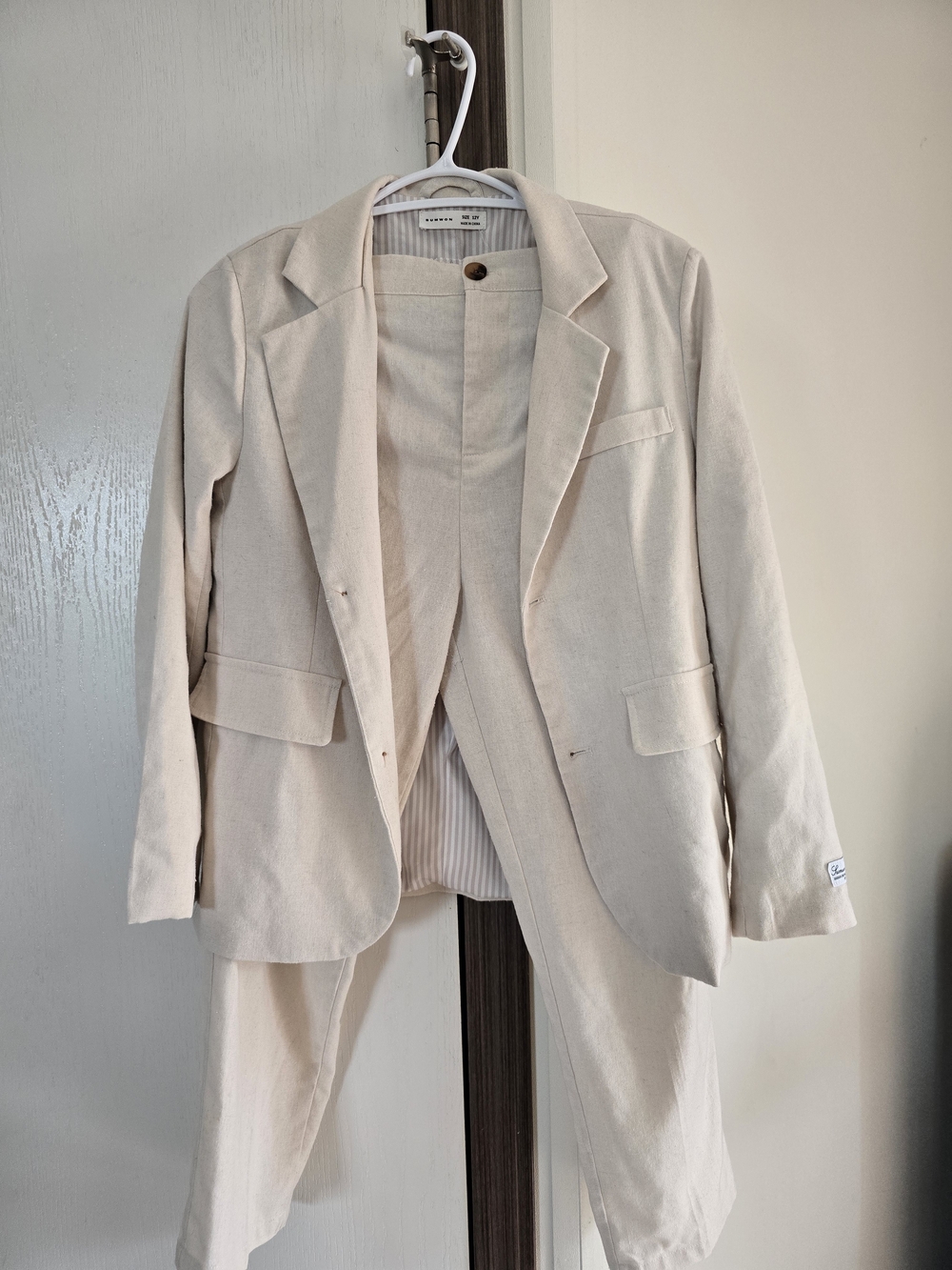 Light Beige Childrens Blazer Jacket